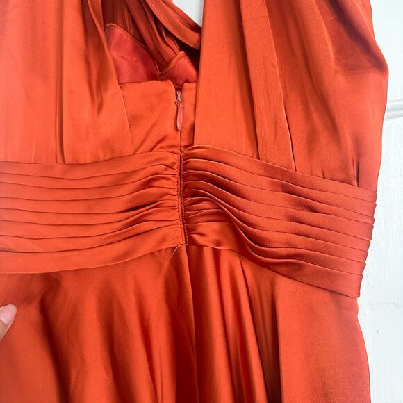 Azazie Paprika One Shoulder Dress - Picture 14 of 16